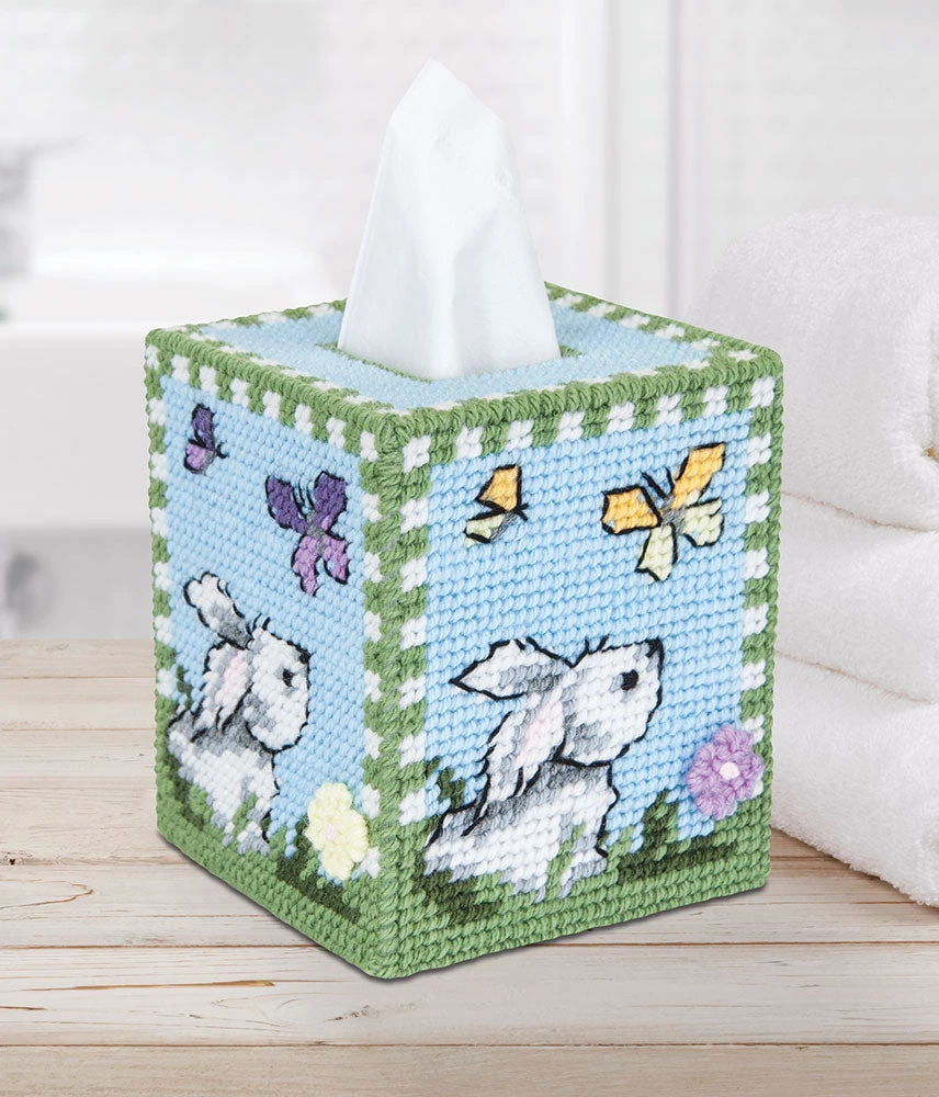 Hippity Hop Plastic Canvas Tissue Box Cover 1 Hippity Hop Plastic Canvas Tissue Box Cover