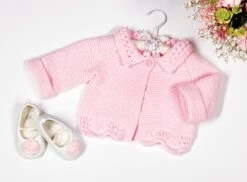 Baby Garter And Lace Sweater