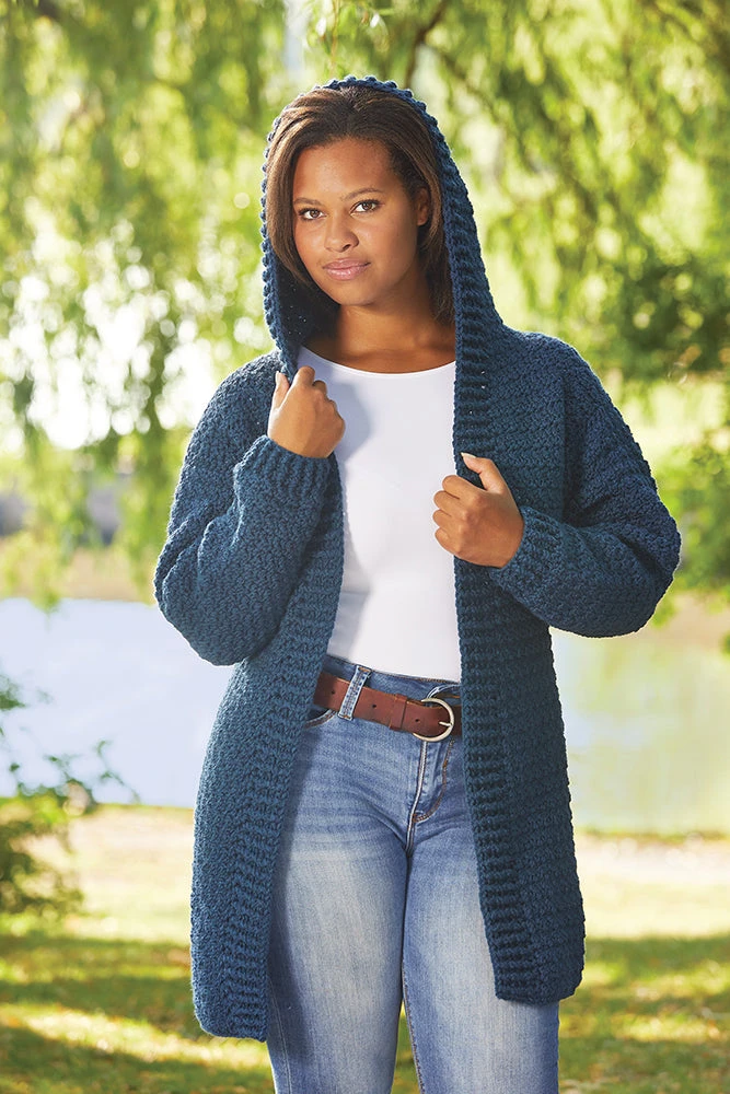 Hooded Crocheted Cardigan 1 Hooded Crocheted Cardigan