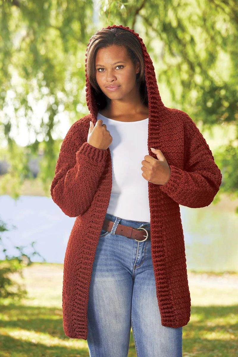 Hooded Crocheted Cardigan 7 Hooded Crocheted Cardigan - Image 7