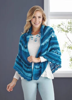 Shells And Stripes Shawl