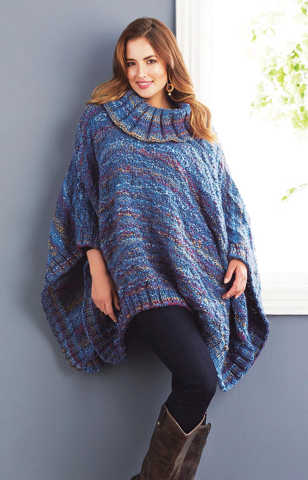 Textured Diamonds Poncho 1 Textured Diamonds Poncho