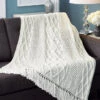 Moss Diamonds Afghan