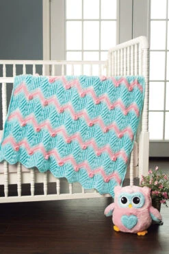 Rosey Ripples Blanket