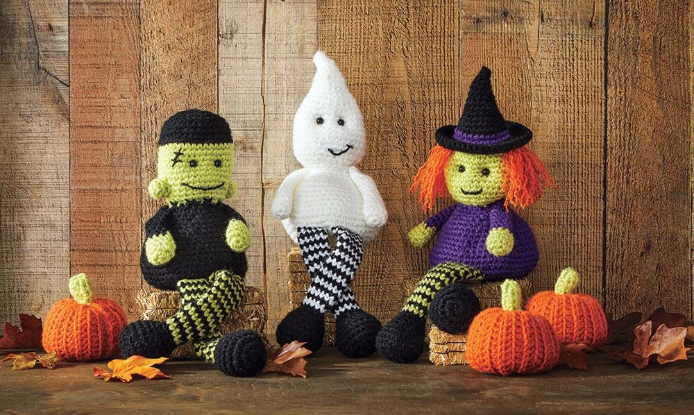 Halloween Shelf Sitters Crochet Kit 1 Halloween Shelf Sitters Crochet Kit
