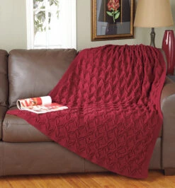 Crimson Comfort Throw