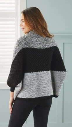 Textured Shrug -Clover Store m98935b