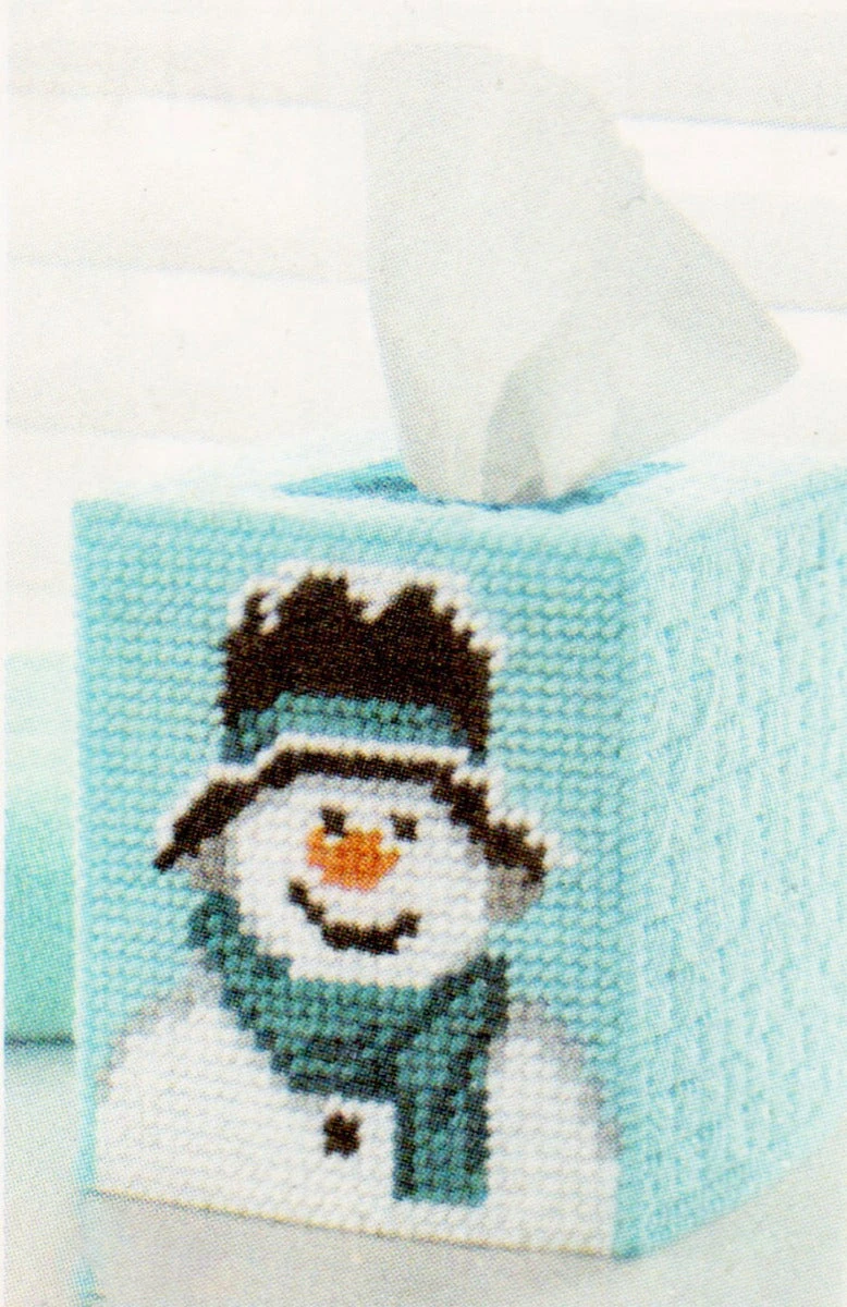 Top Hat Snowman Plastic Canvas Kit 1 Top Hat Snowman Plastic Canvas Kit