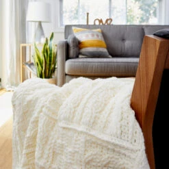 Aran Sampler Afghan -Clover Store one web 0048