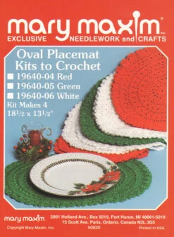 Crocheted Oval Placements