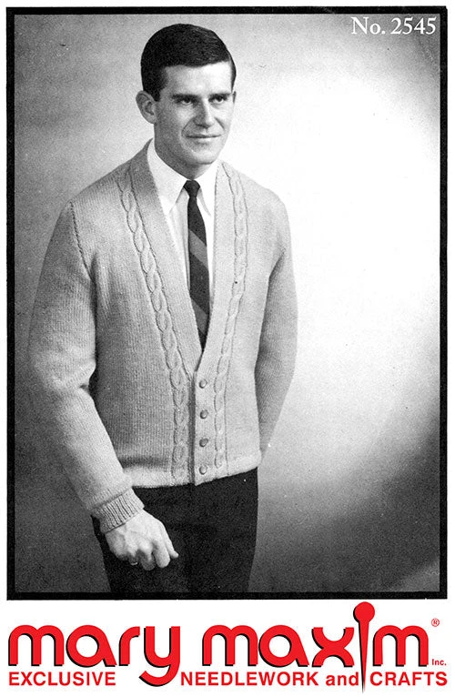 Man's Cable Cardigan Pattern 2 Man's Cable Cardigan Pattern - Image 2