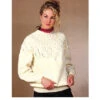 Aran And Lace Pullover Pattern
