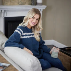 Casual Pullover 14 Casual Pullover -Clover Store starlette azure0029