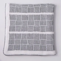 Chequered Plaid Afghan -Clover Store supersaver chequered detail