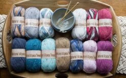 Mary Maxim Natural Alpaca Tweed -Clover Store y083 fullgroup