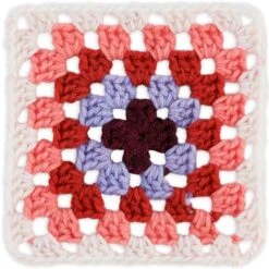 Red Heart All In One Granny Square Yarn -Clover Store y6302000